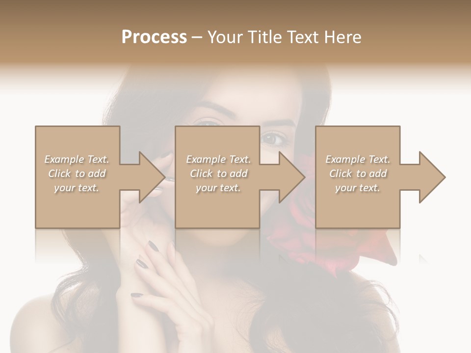 Teeth Pretty Woman PowerPoint Template