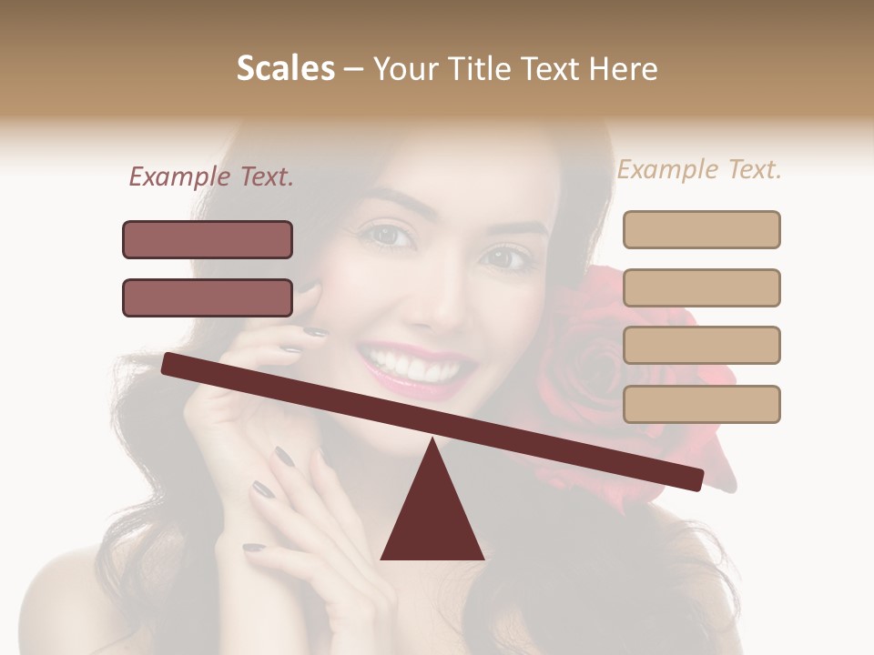 Teeth Pretty Woman PowerPoint Template