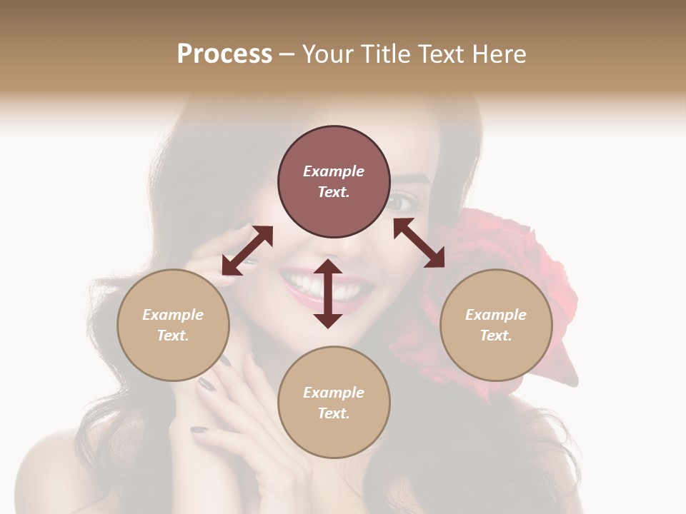 Teeth Pretty Woman PowerPoint Template