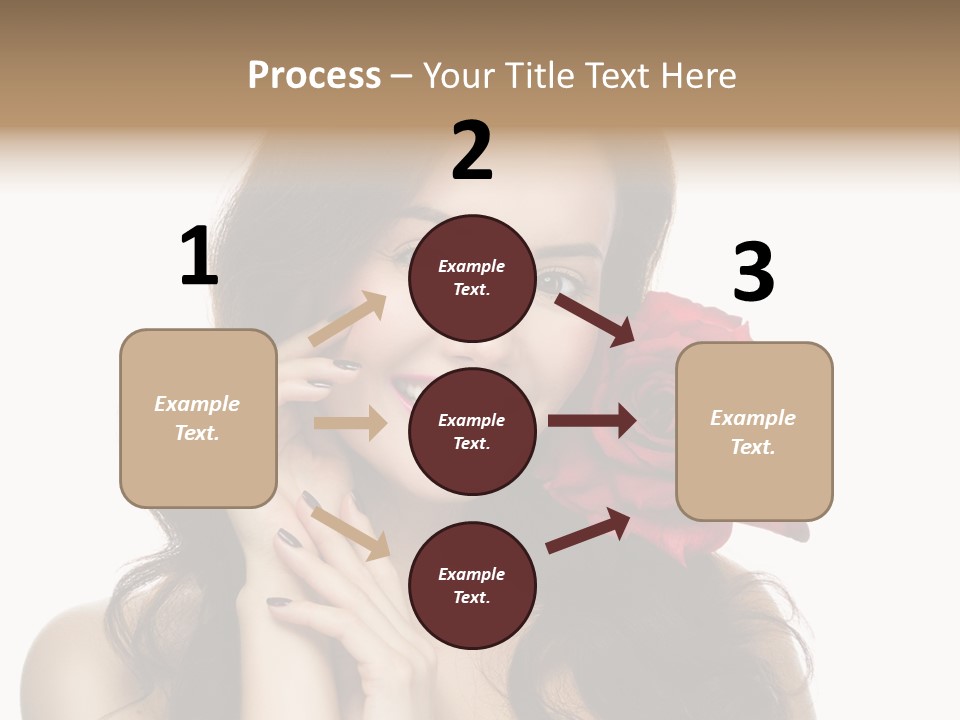 Teeth Pretty Woman PowerPoint Template