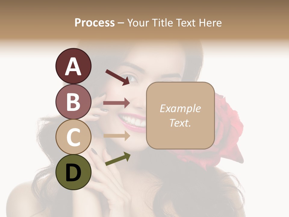 Teeth Pretty Woman PowerPoint Template