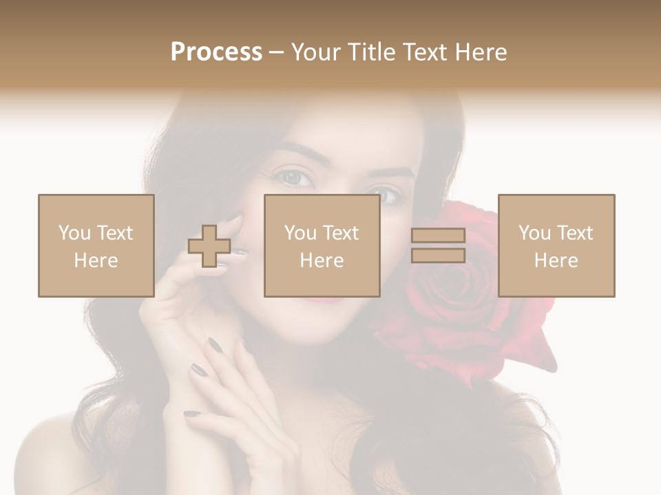 Teeth Pretty Woman PowerPoint Template