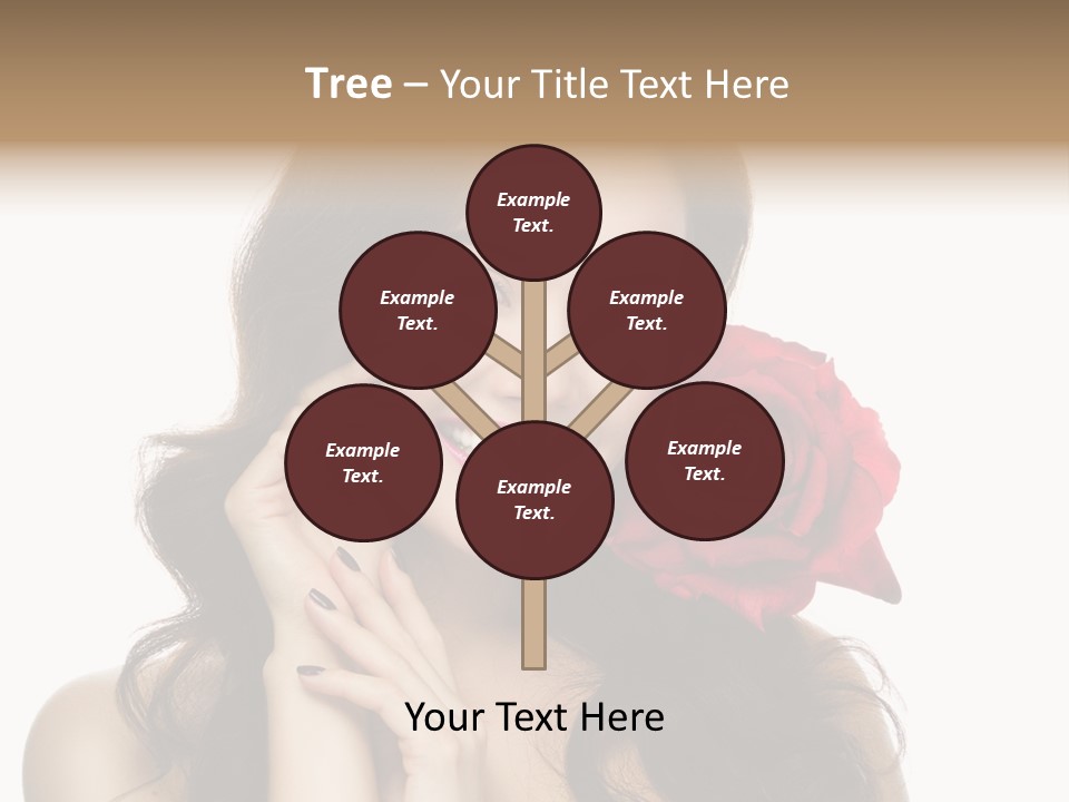 Teeth Pretty Woman PowerPoint Template