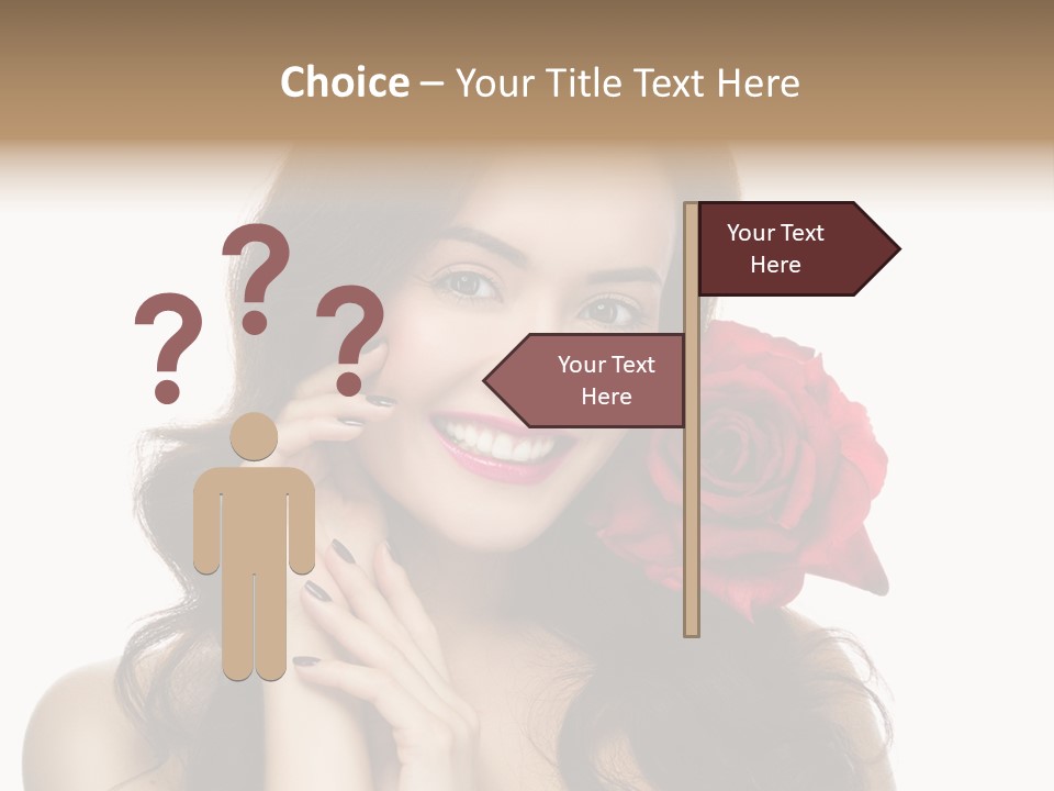 Teeth Pretty Woman PowerPoint Template