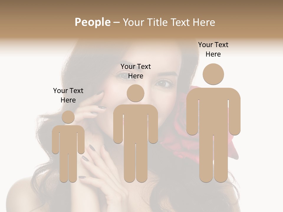 Teeth Pretty Woman PowerPoint Template