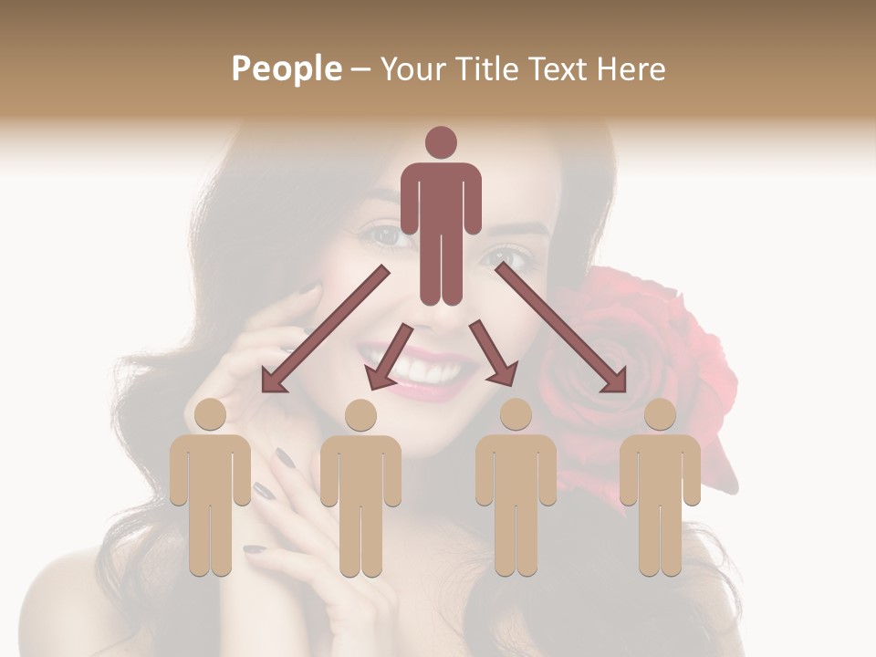 Teeth Pretty Woman PowerPoint Template