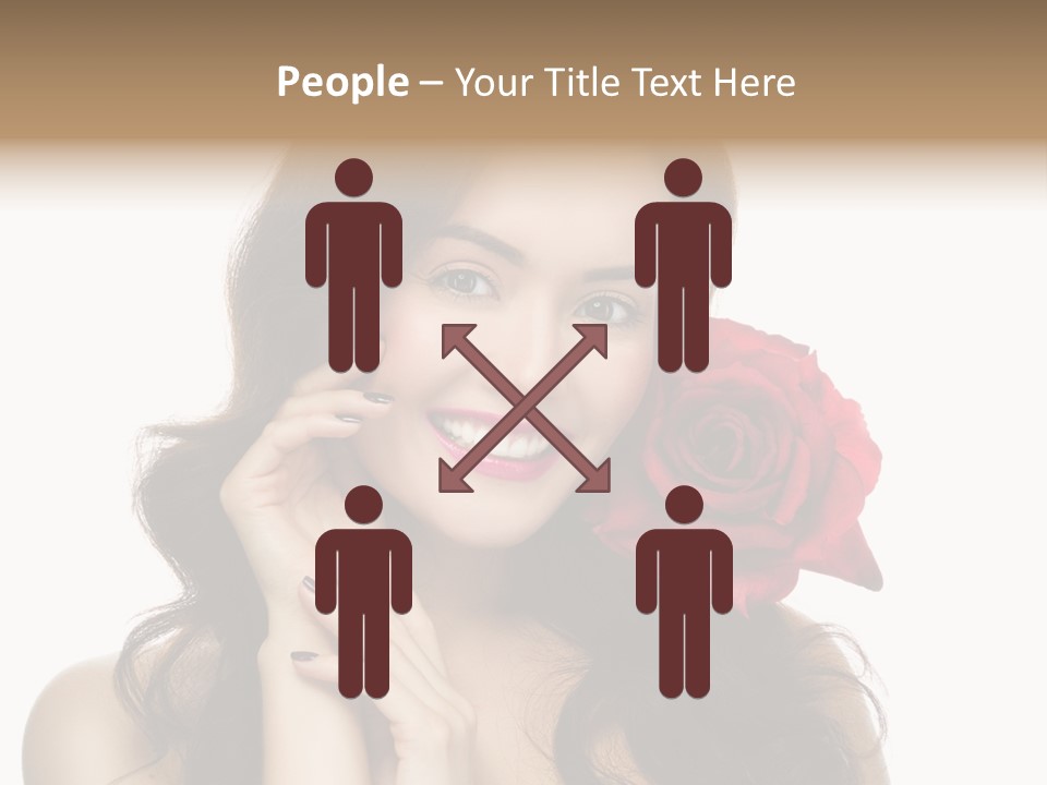 Teeth Pretty Woman PowerPoint Template