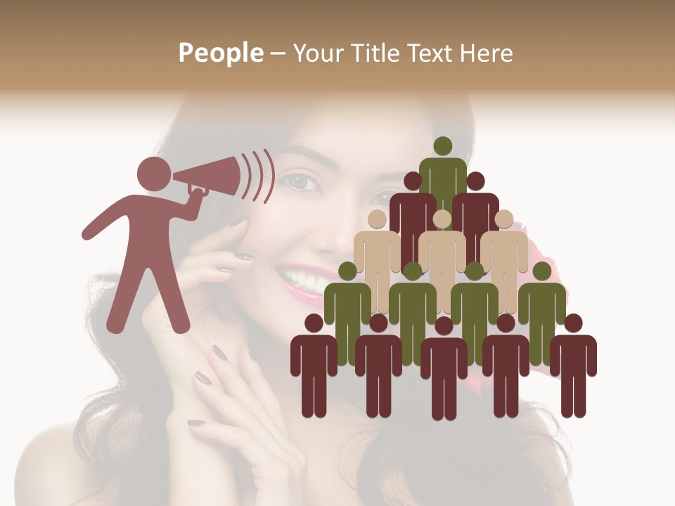 Teeth Pretty Woman PowerPoint Template