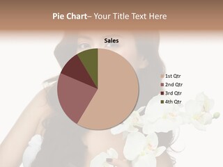 Brunette Model Face PowerPoint Template