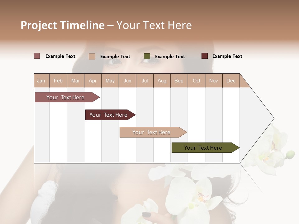 Brunette Model Face PowerPoint Template