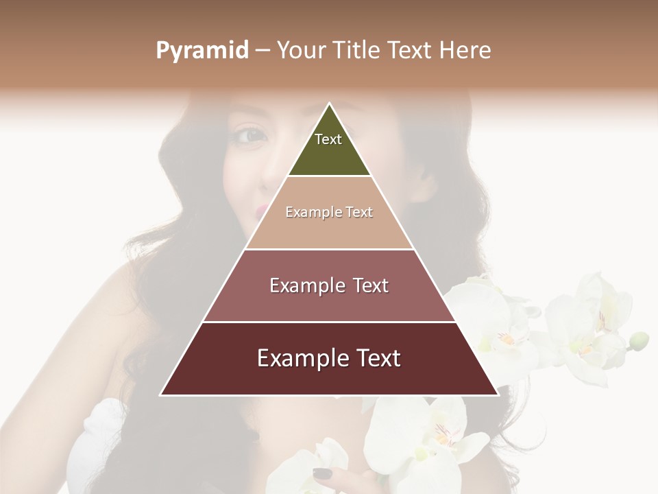 Brunette Model Face PowerPoint Template