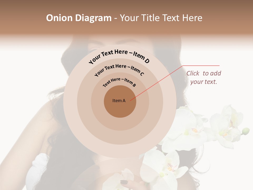 Brunette Model Face PowerPoint Template