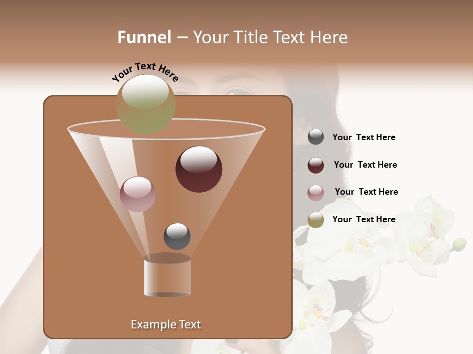 Brunette Model Face PowerPoint Template