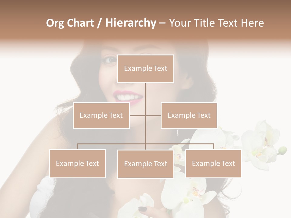 Brunette Model Face PowerPoint Template