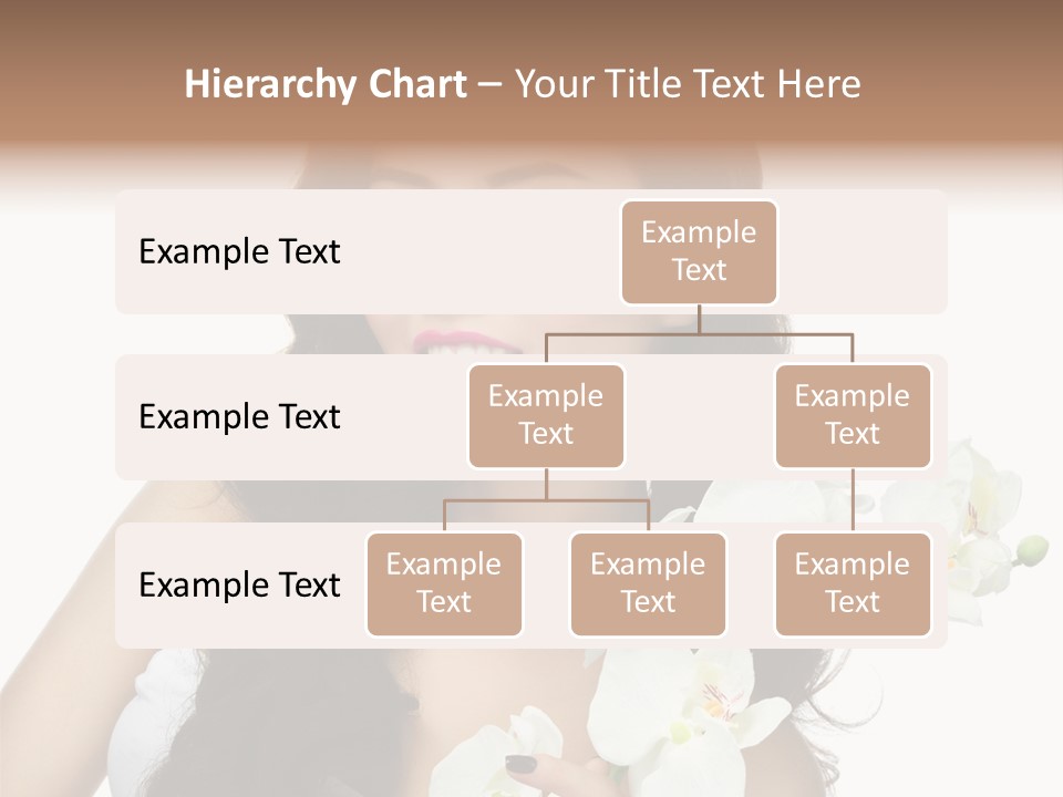 Brunette Model Face PowerPoint Template