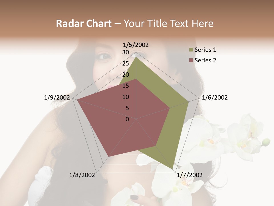 Brunette Model Face PowerPoint Template