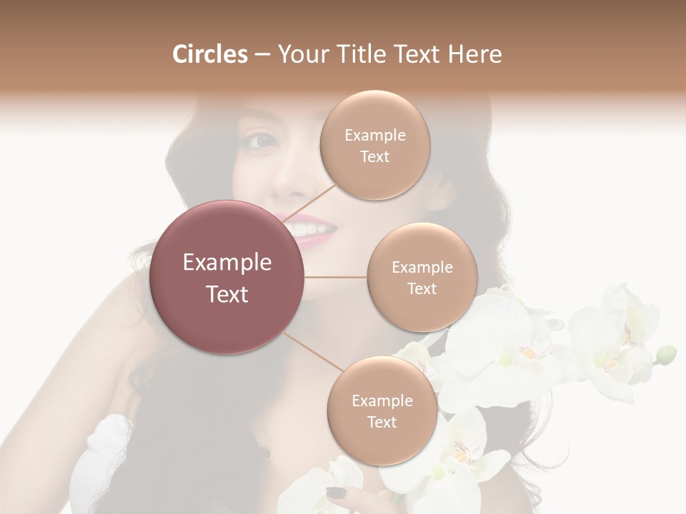 Brunette Model Face PowerPoint Template