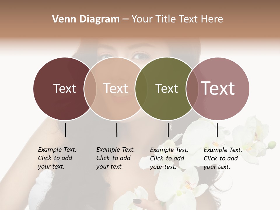 Brunette Model Face PowerPoint Template