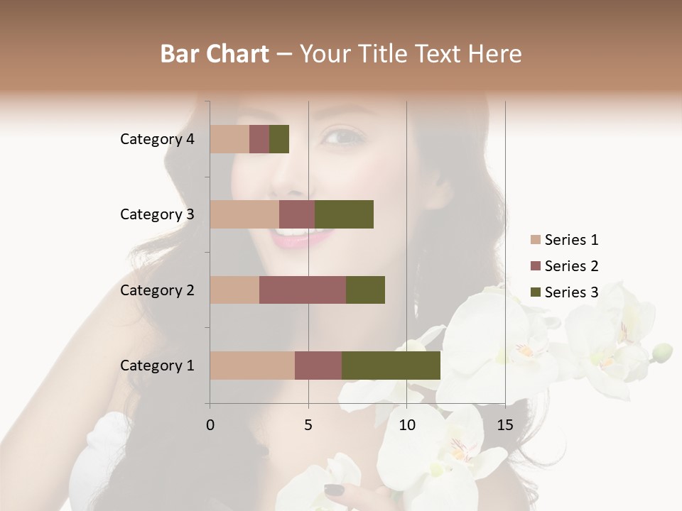 Brunette Model Face PowerPoint Template