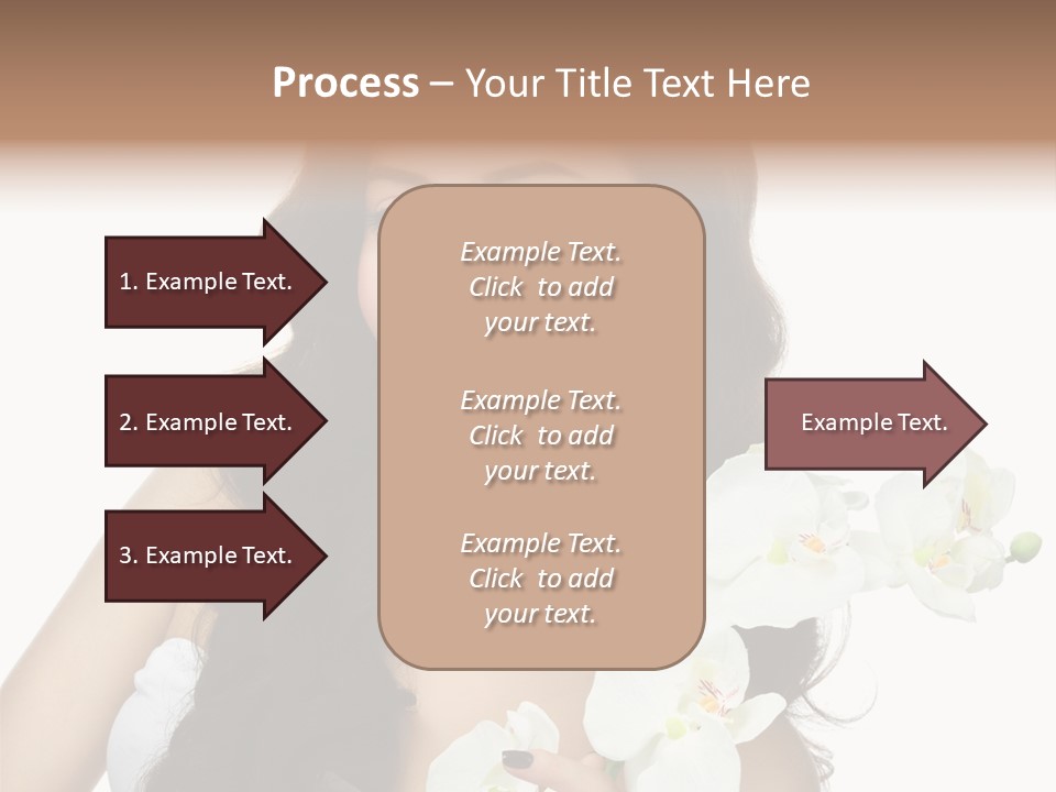 Brunette Model Face PowerPoint Template