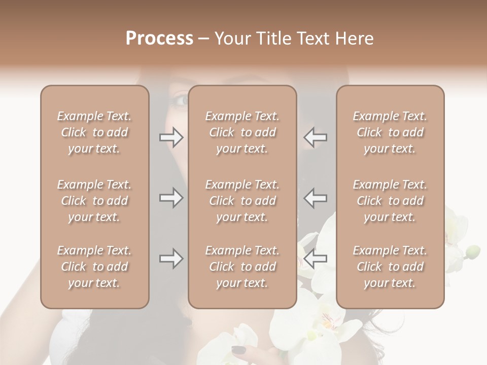 Brunette Model Face PowerPoint Template