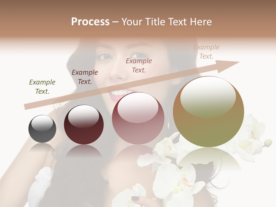 Brunette Model Face PowerPoint Template