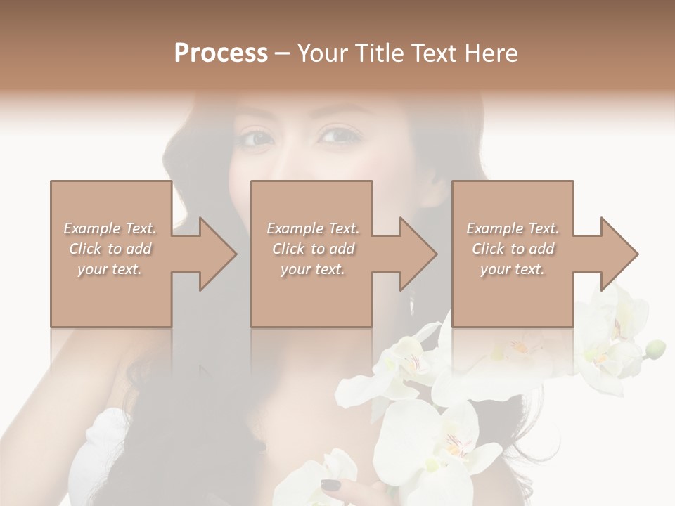 Brunette Model Face PowerPoint Template