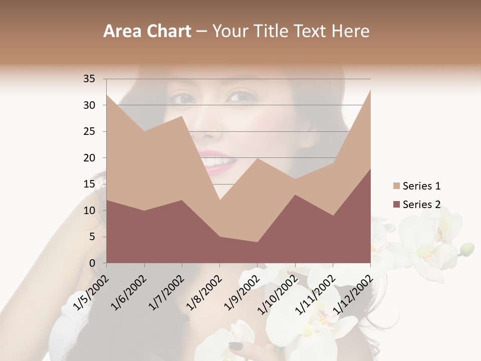 Brunette Model Face PowerPoint Template