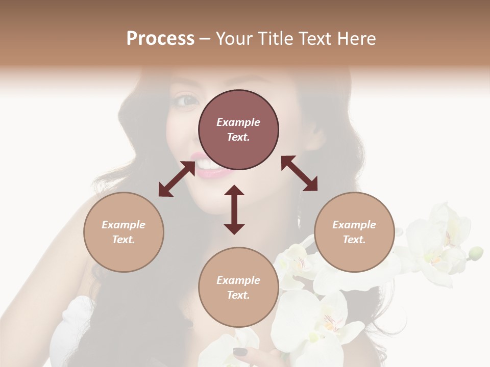 Brunette Model Face PowerPoint Template