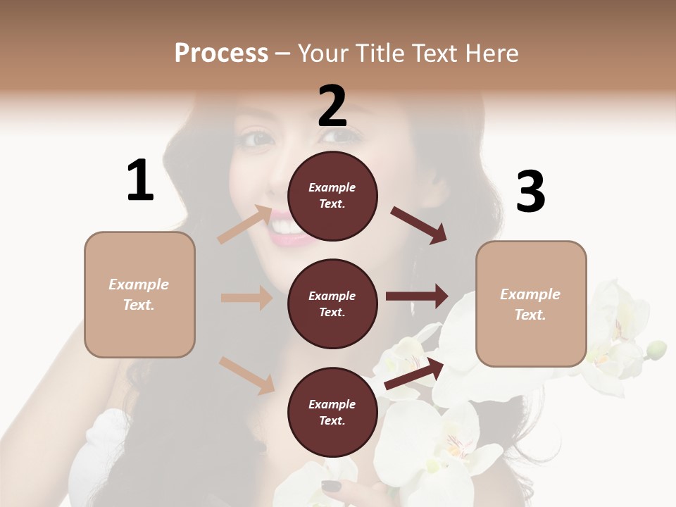 Brunette Model Face PowerPoint Template