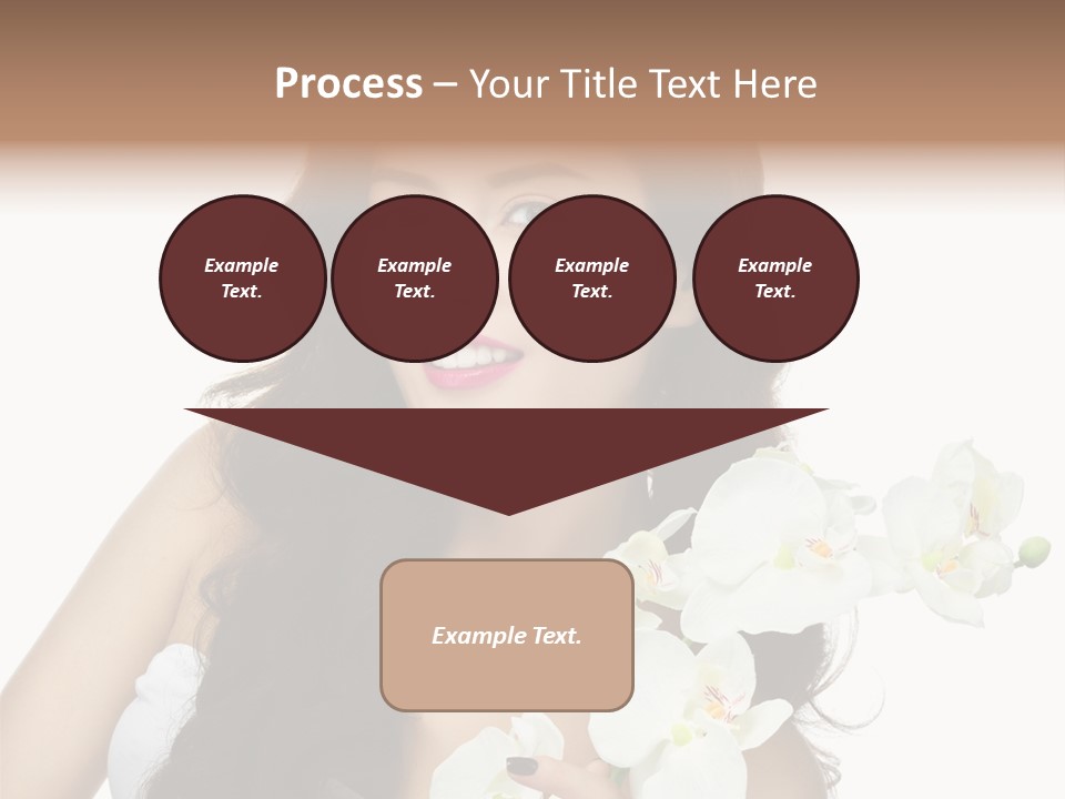 Brunette Model Face PowerPoint Template