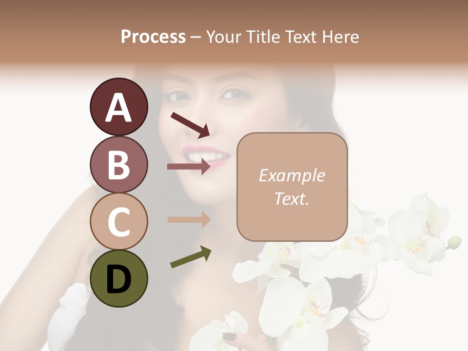 Brunette Model Face PowerPoint Template