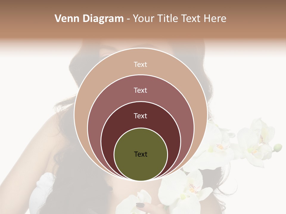 Brunette Model Face PowerPoint Template