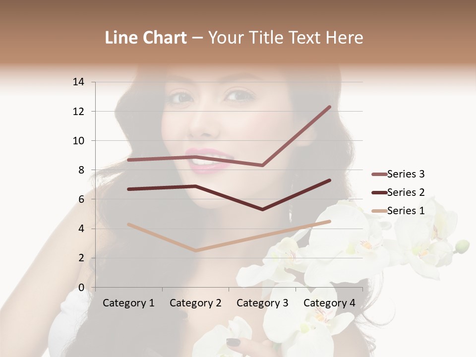 Brunette Model Face PowerPoint Template