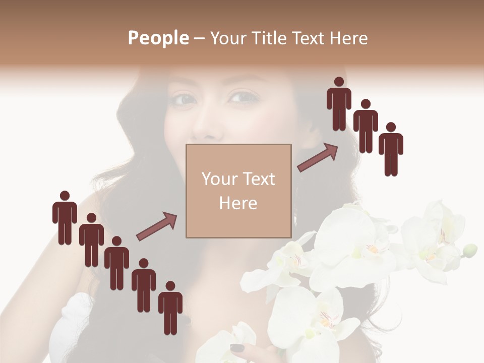 Brunette Model Face PowerPoint Template