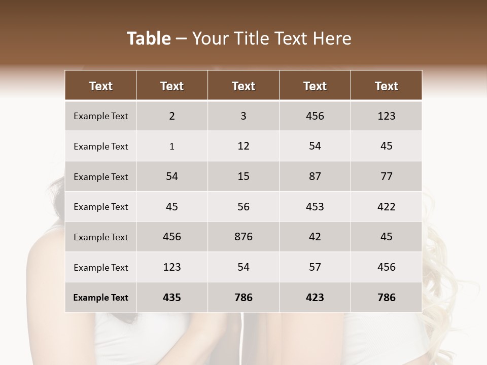 Long  Female PowerPoint Template