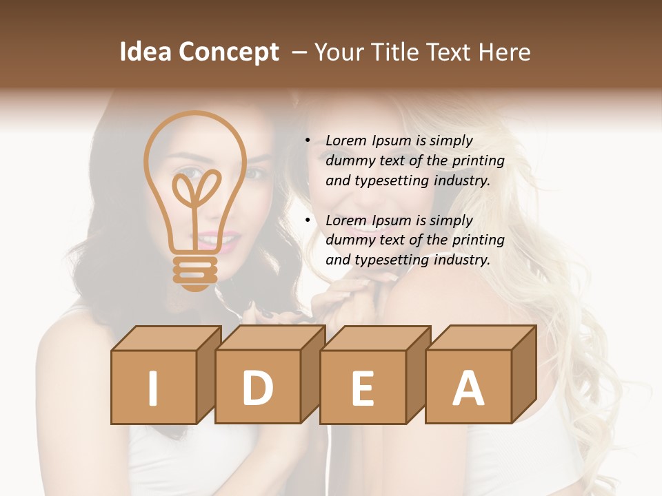 Long  Female PowerPoint Template