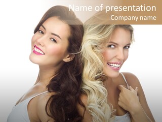 Portrait Studio Shot Cosmetics PowerPoint Template