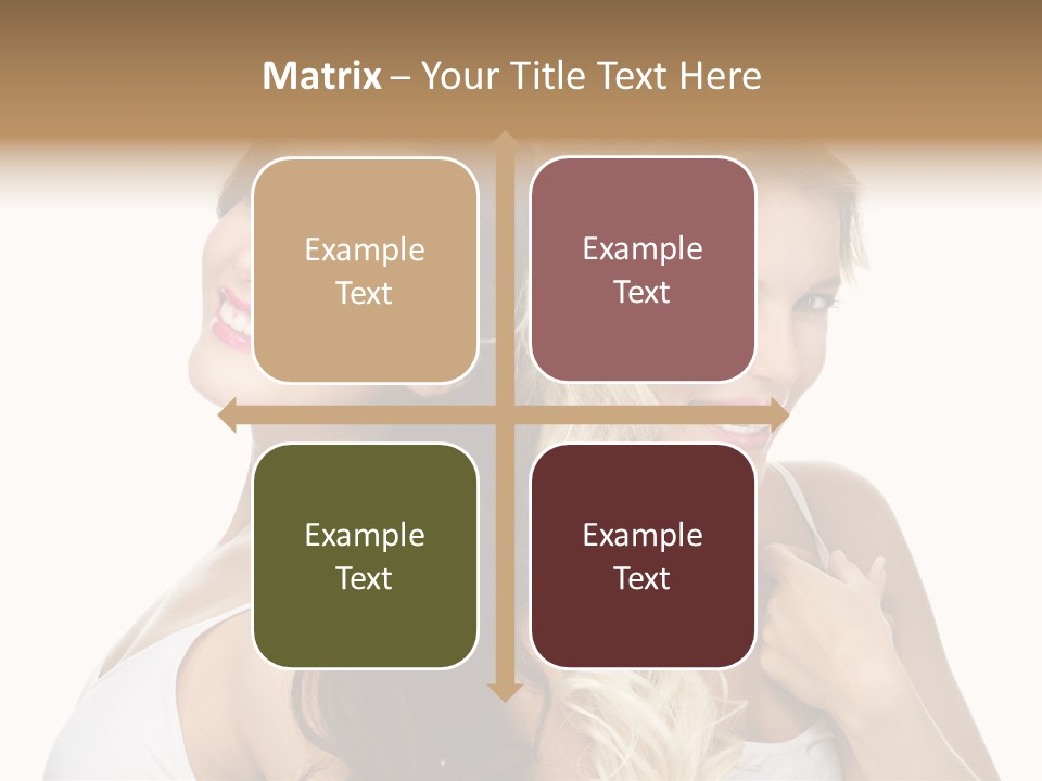 Portrait Studio Shot Cosmetics PowerPoint Template