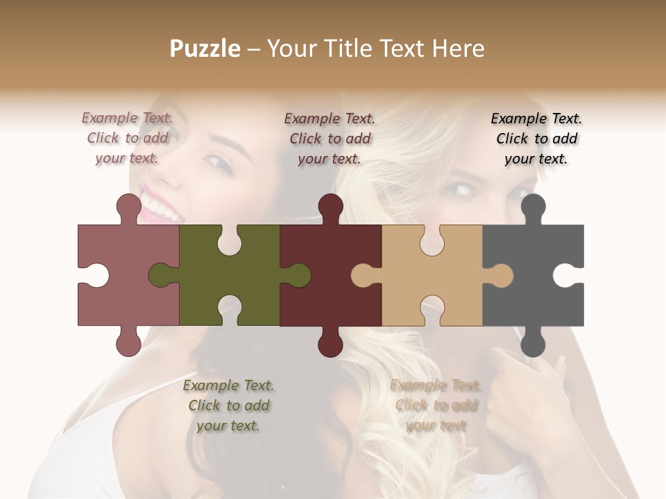 Portrait Studio Shot Cosmetics PowerPoint Template