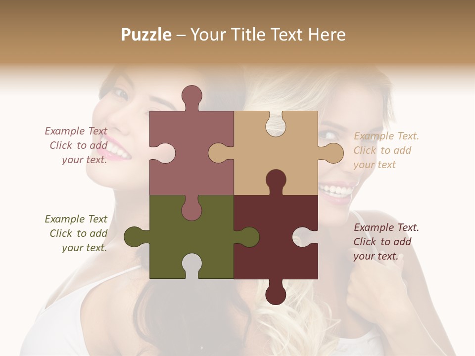 Portrait Studio Shot Cosmetics PowerPoint Template