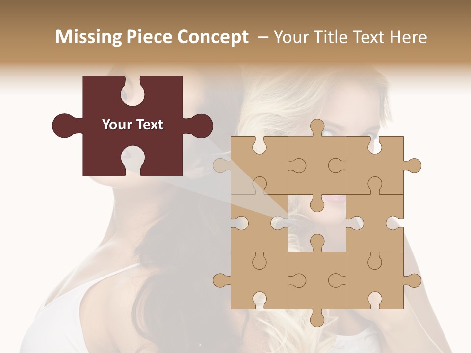 Portrait Studio Shot Cosmetics PowerPoint Template