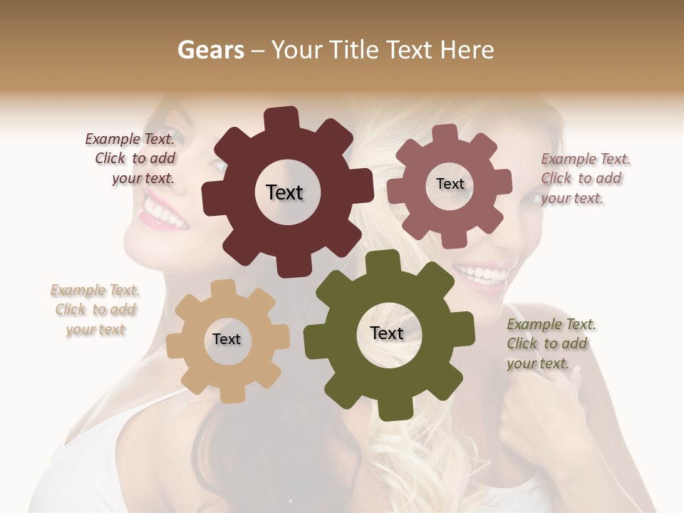 Portrait Studio Shot Cosmetics PowerPoint Template