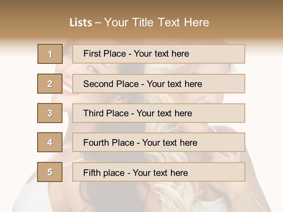 Portrait Studio Shot Cosmetics PowerPoint Template