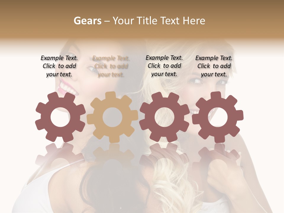 Portrait Studio Shot Cosmetics PowerPoint Template