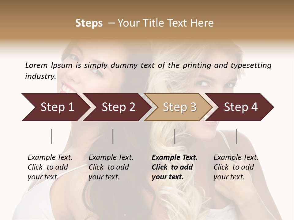 Portrait Studio Shot Cosmetics PowerPoint Template