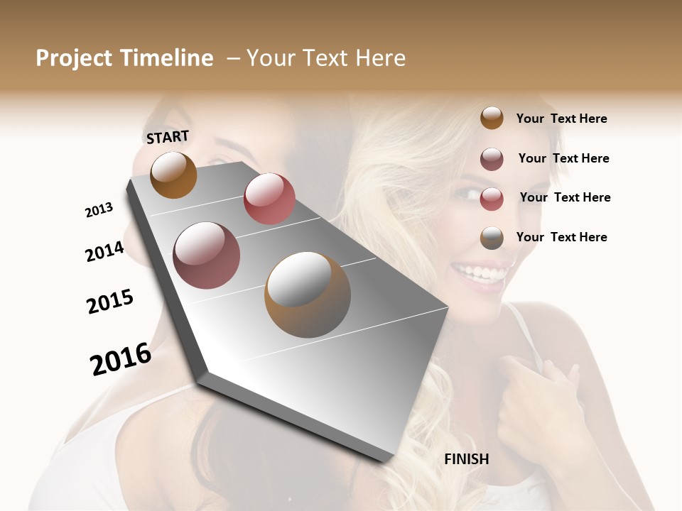 Portrait Studio Shot Cosmetics PowerPoint Template