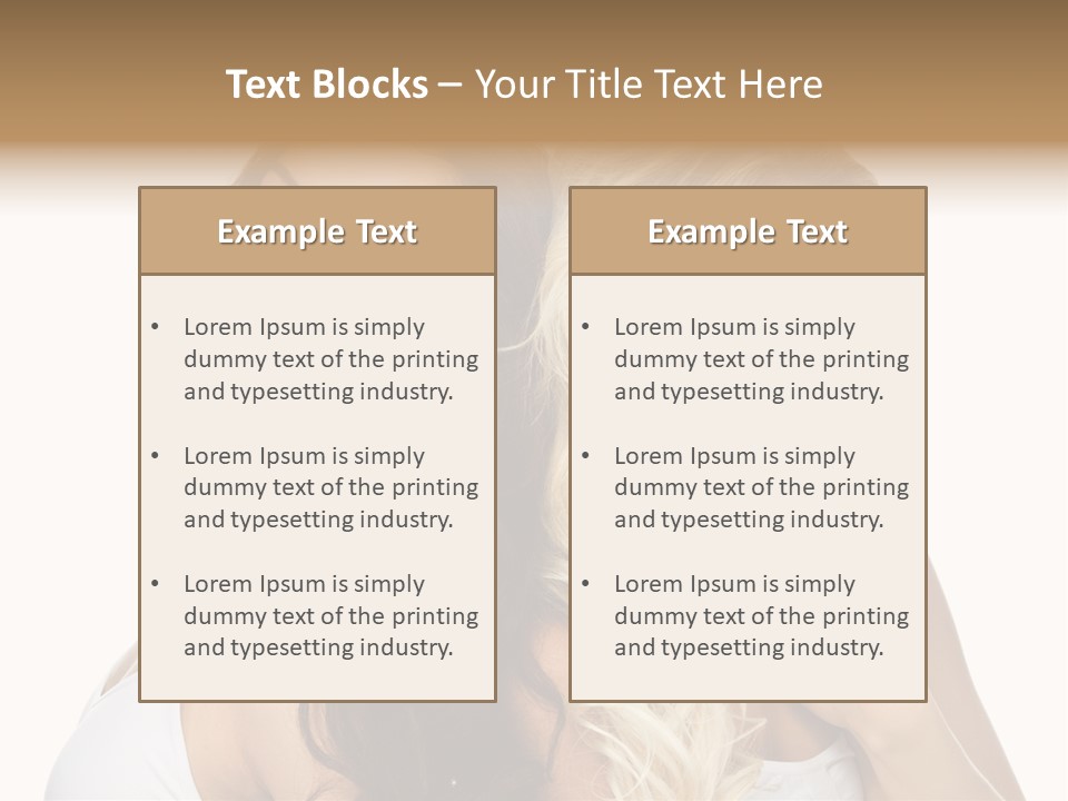 Portrait Studio Shot Cosmetics PowerPoint Template