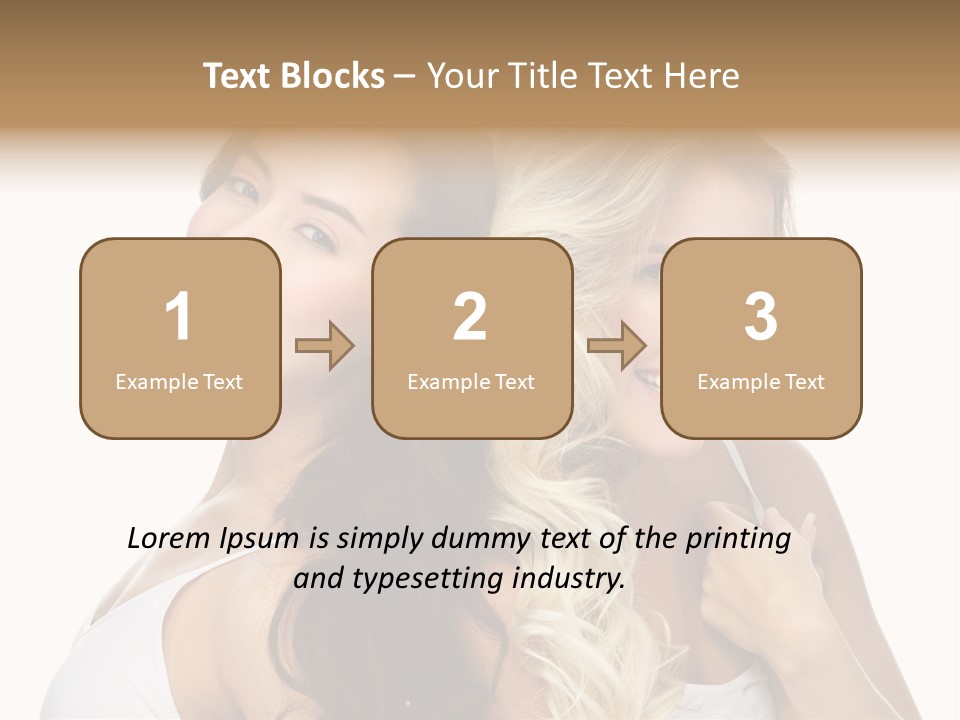 Portrait Studio Shot Cosmetics PowerPoint Template