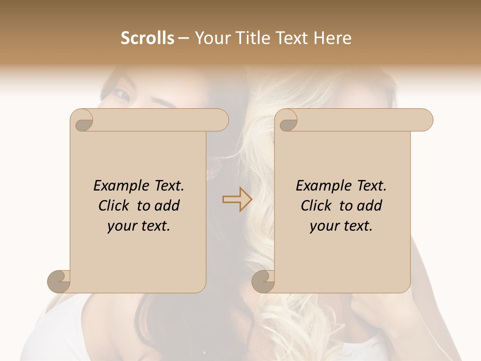 Portrait Studio Shot Cosmetics PowerPoint Template
